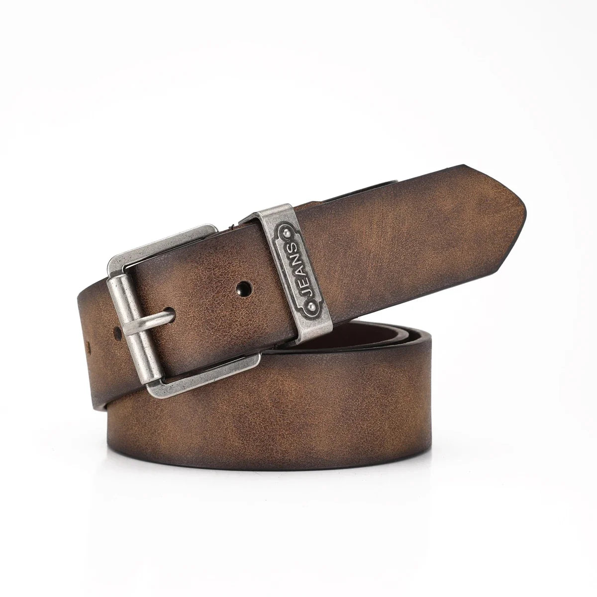 A Western-Style PU Leather Belt for Both Men and Women, a Classic and Casual Retro Belt
