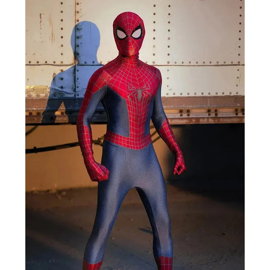 ♥ New 2025 Halloween Men TASM 2 Spider Cosplay Costume Superhero Zentai Suit Adults Boys Male Full Bodysuit ★ Bear House
