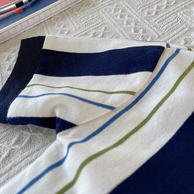 New Summer Baby Boys Clothes Suit Children Short Sleeved Striped T-Shirt Shorts 2Pcs/Sets Infant Casual Costume Kids Tracksuits