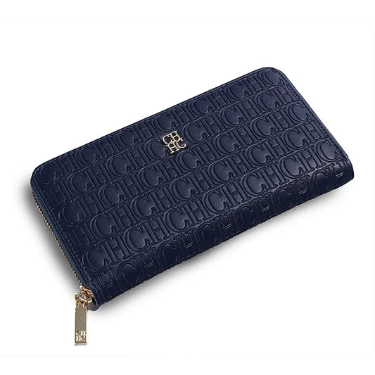 Fashion Classic Women's Portable Wallet Solid Color Design Multi-Letter Embossed Women's Coin Purse Minimalist