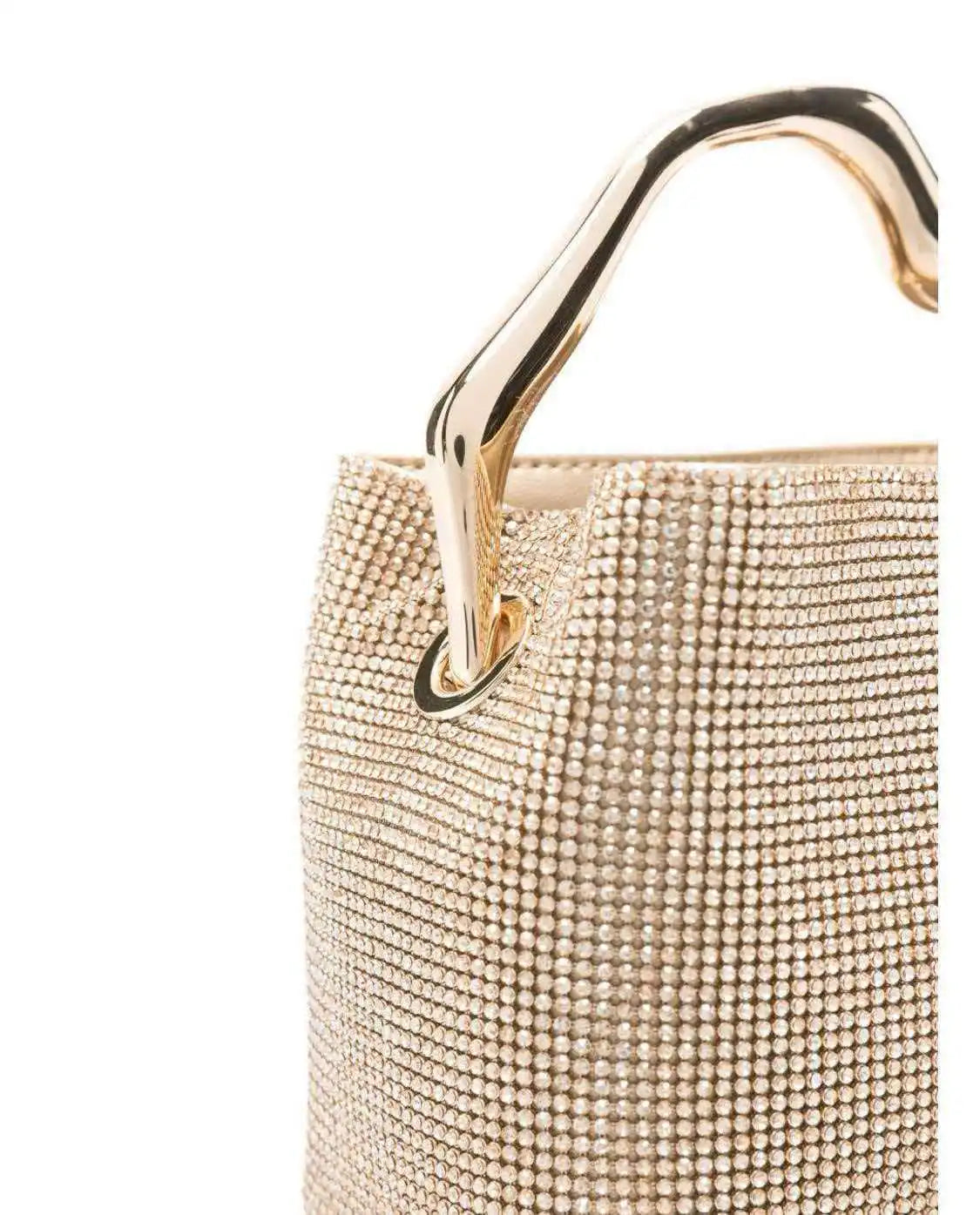Luxury Satin Bucket Bag Women's Handbag Crystal Shiny Rhinestone Diamond Evening Bag Wedding Party Clutch Purse Crossbody Bag