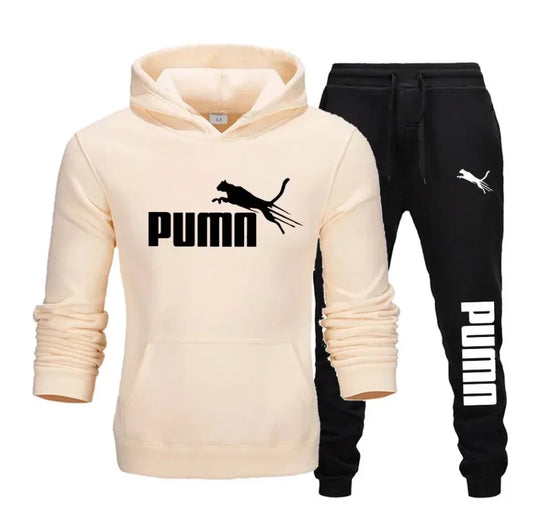 2026 Ne w Autumn and Winter Men's Pullover Hoodie and Pants Two-Piece Set Fashionable Trendy Fitness Casual Sportswear