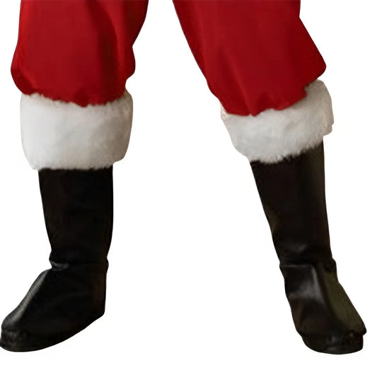 Santa Claus Cosplay Costume Christmas New Year Men Costumes Deluxe Classic Adults Set Halloween Carnival Party RolePlay Suits