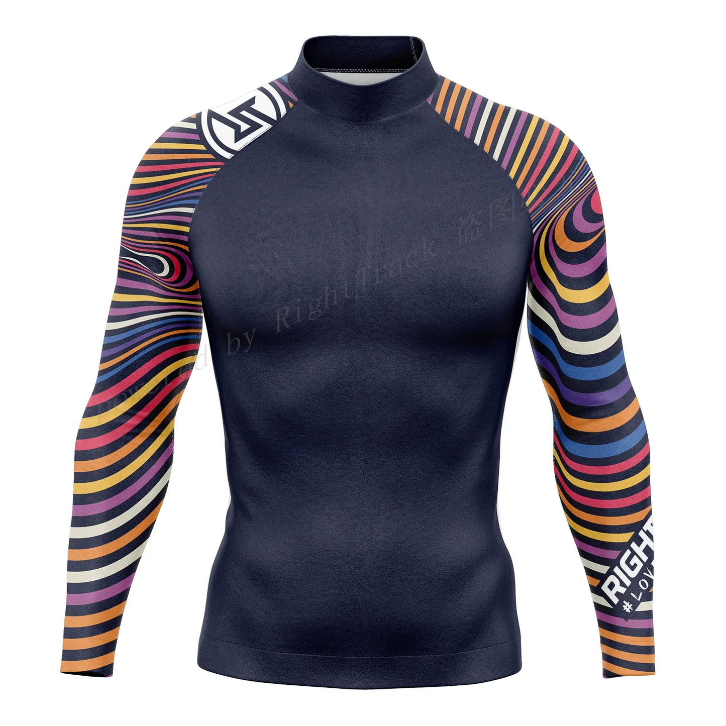 RT Rashguard Snorkeling Color Block Long Sleeve Surf Shirt UV Protection Swimwear UPF Summer Diving Sunscreen Beachwear