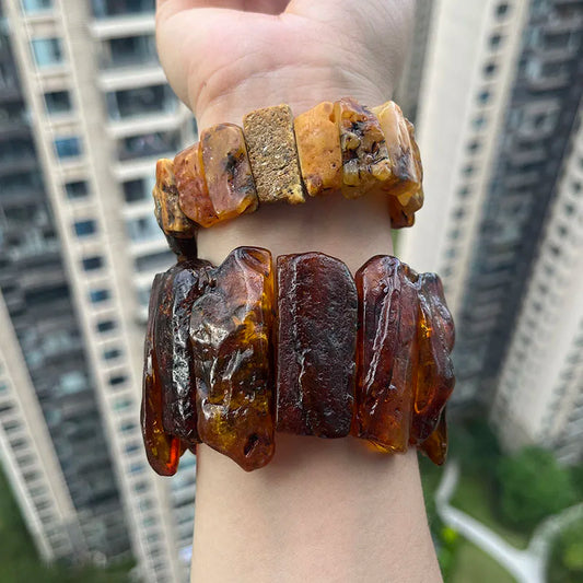 Nouveau bracelet et jonc en ambre unisexe, magnifique cadeau, perles 100 % naturelles, véritable usine de pierre de la Baltique, fournisseur de bijoux uniques en Europe