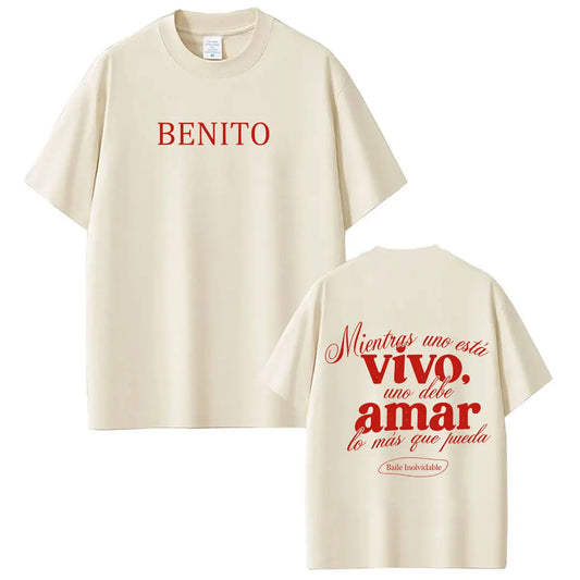 Rapper Bad Bunny Tour 2026 Graphics T-Shirt Men Women Vintage T Shirts Short-sleeved 100% Cotton Hip-hop Aesthetics T-shirts