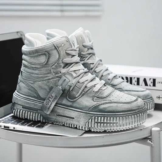 Retro Manga Men's Sneakers Soft Comfortable Non Slip Wear Resistant Sole Daily Casual Men's Shoes Preppy Versatile Holiday Gifts