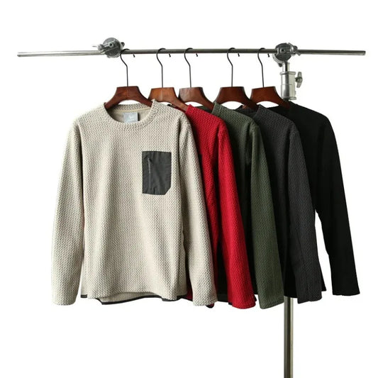 Wave texture outdoor comprehensive training for men and women, warm and quick-drying long-sleeved sweatshirts