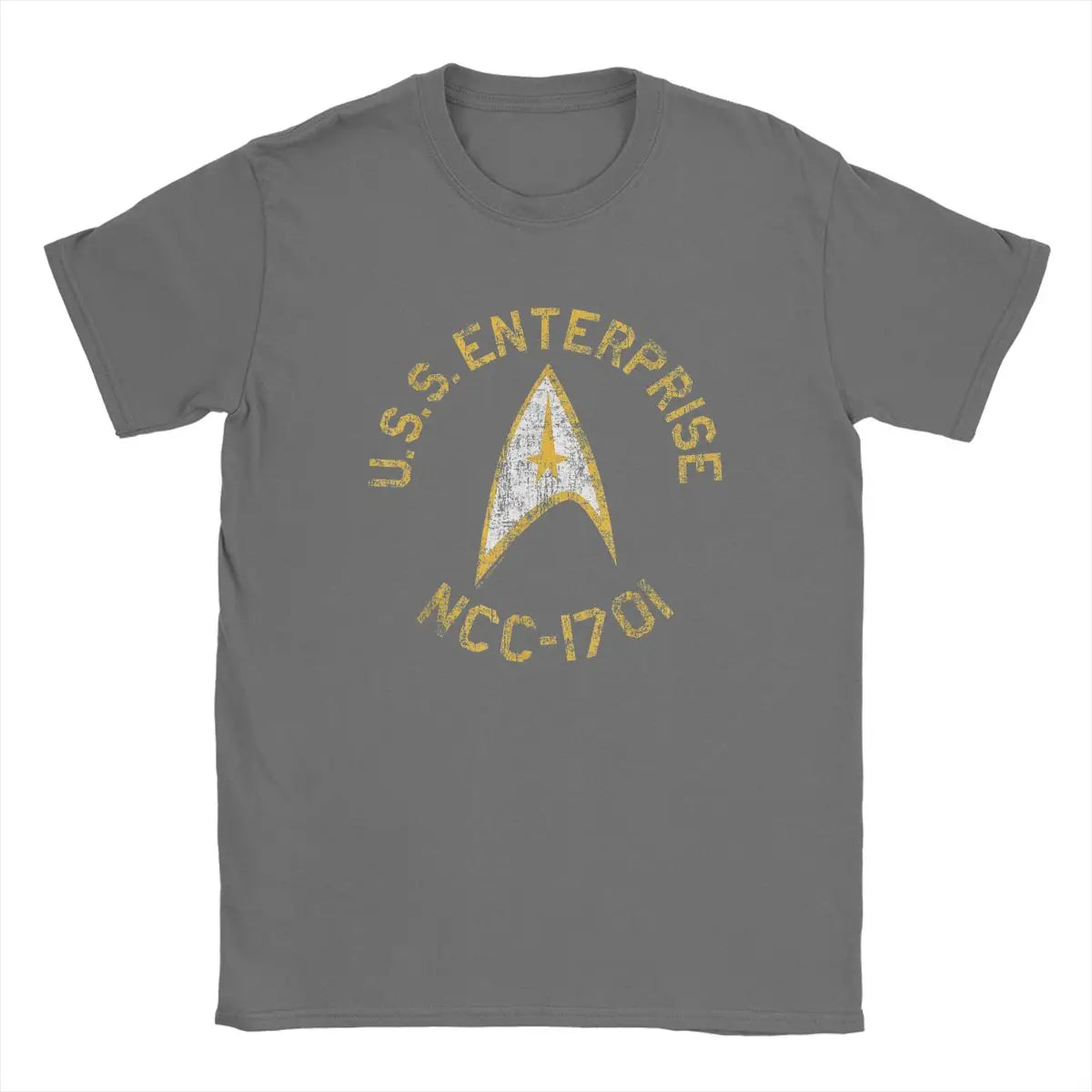 Men Stars Treks Collegiate T Shirt movie tv Series Pure Cotton Clothing Casual Short Sleeve Crewneck Tees New Arrival T-Shirt