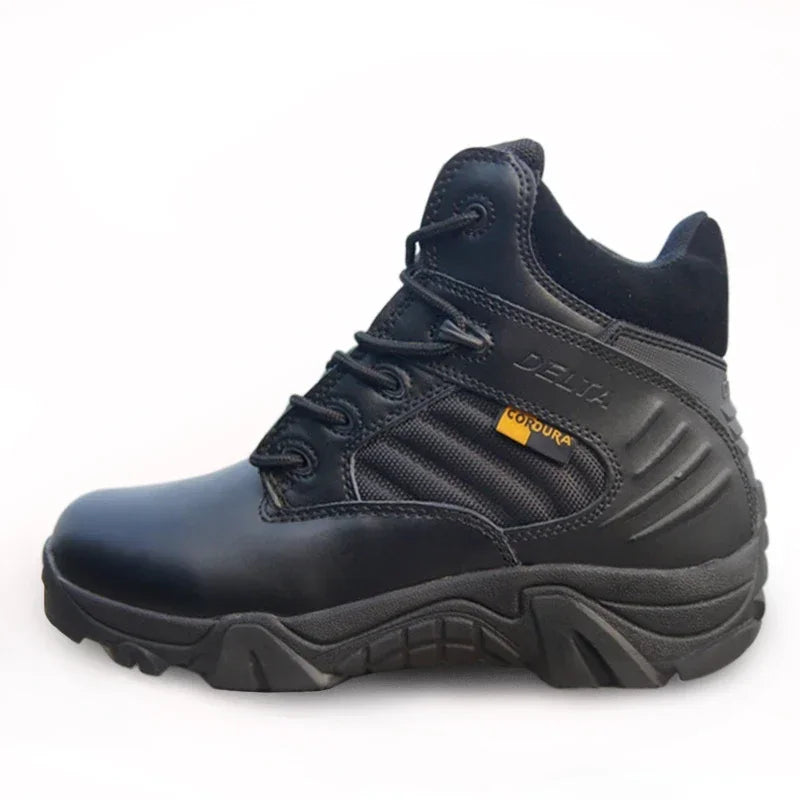Tactical Mens Boots Special Force Leather Waterproof Desert Combat Ankle Boot Work Shoes Plus Size 39-47