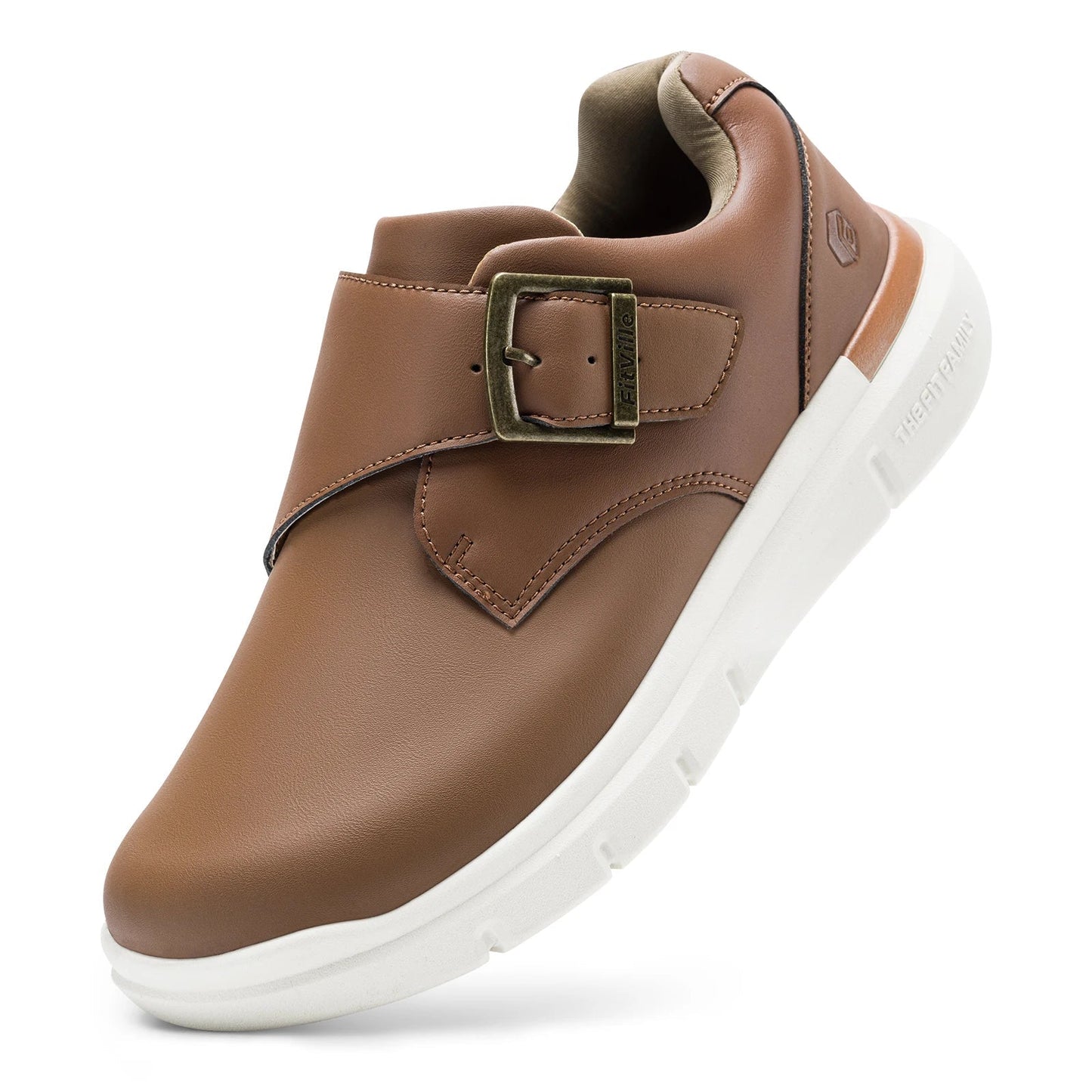 Men's Leather Shoes Wide Shoes for Swollen Feet Men's Diabetic Walking Shoes for Outdoor Business Walking Shoe