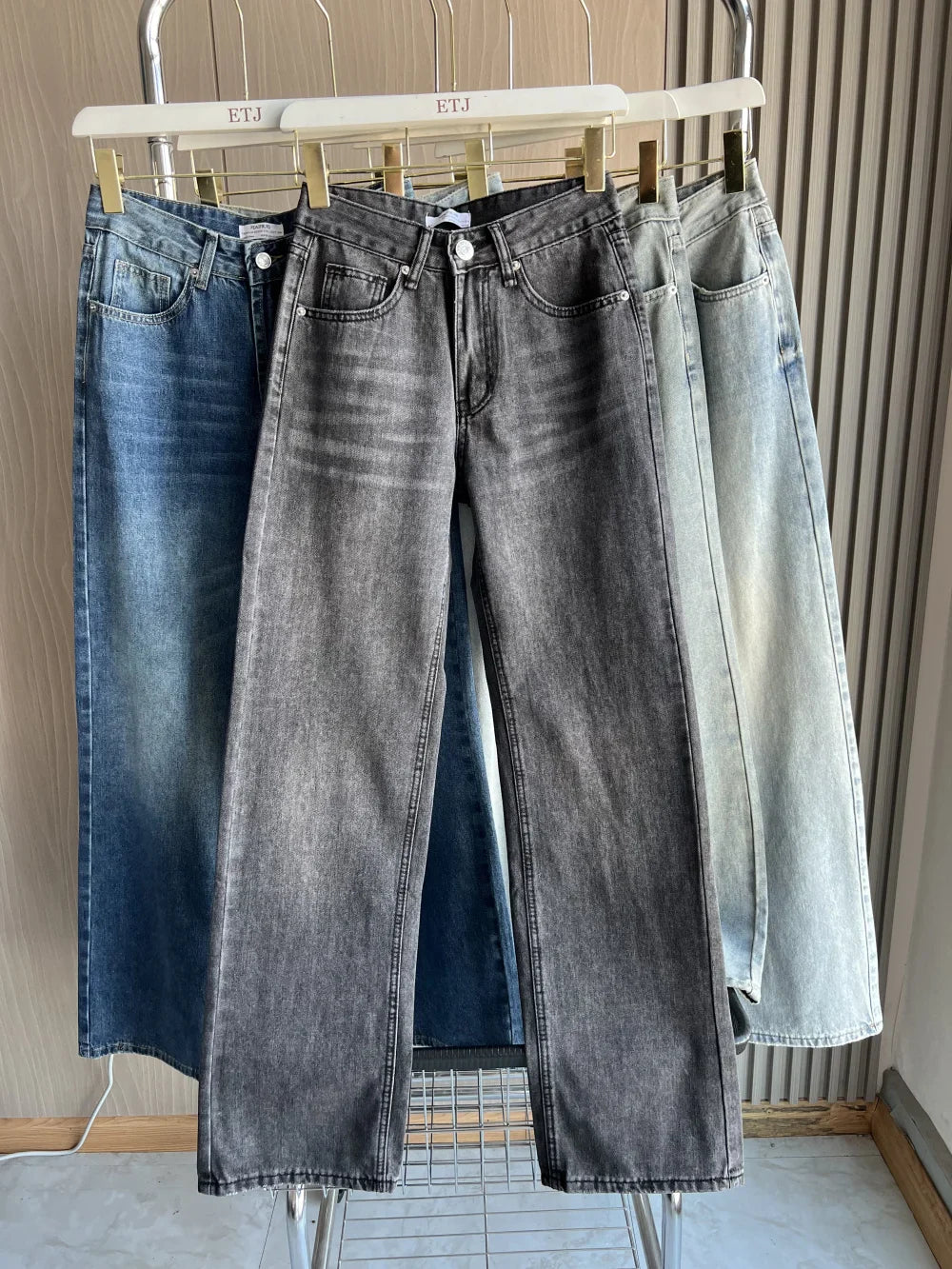 Z1975 straight height waist long jeans 2025 ETJ Autumn/Winter New Wash Product y2k Classic Jeans for women