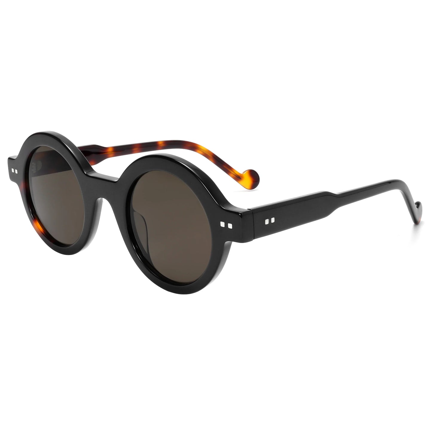 UV400 Protection Retro Glasses Asymmetric Square Acetate Frame for Men Women Polarized Lens Daily Trendy Lightweight