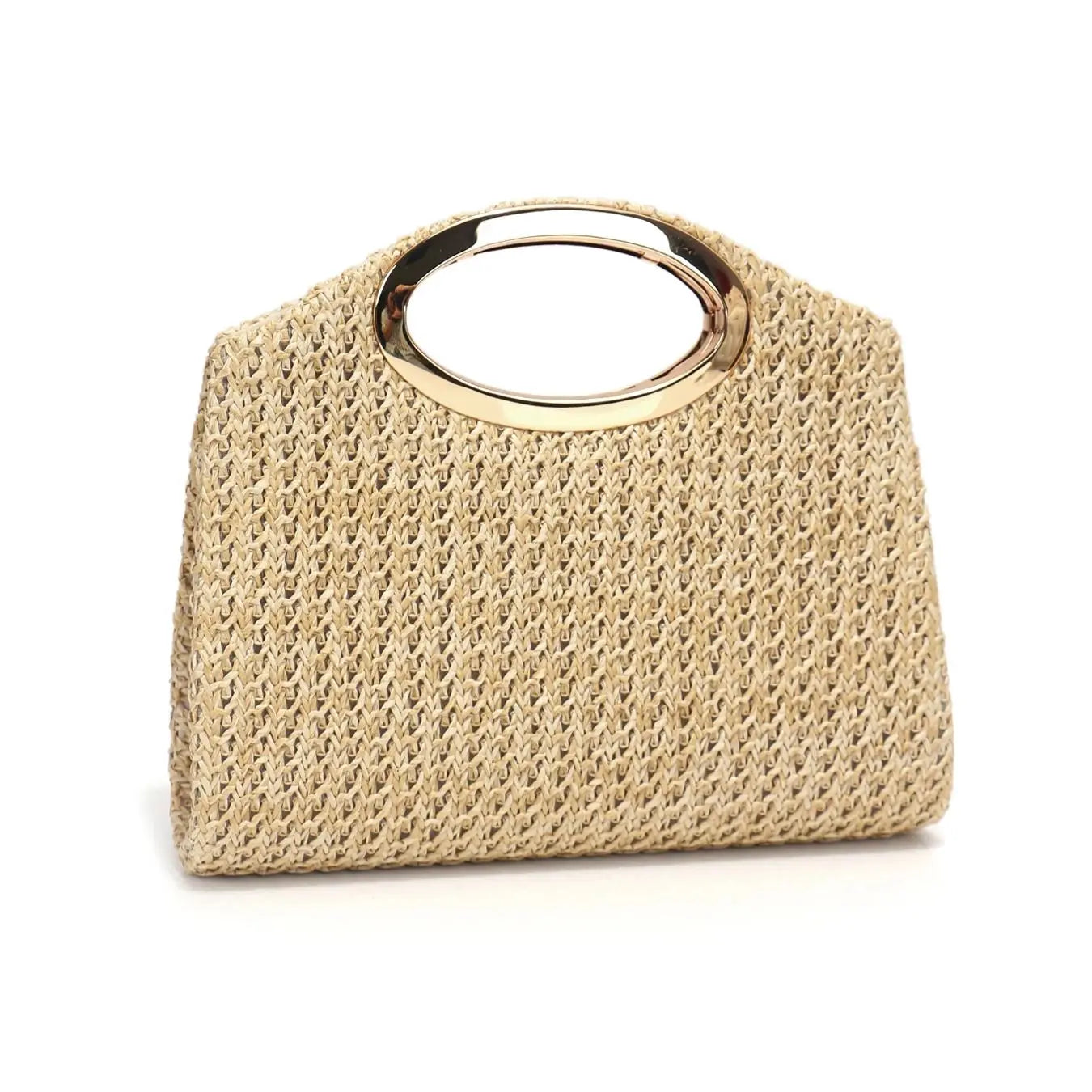 Ladies Straw Handbag Evening Bags Pearl Flip Cover Cosmetic Bag Beach Holiday Essential Handheld Envelope Clutch Handbag