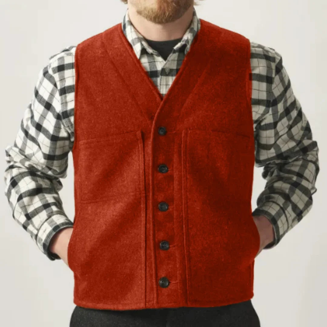 Men Vest Army Green Herringbone Single Button Waistcoat For Wedding Birthday Banquet Party Business Office Work Men Suit Vest