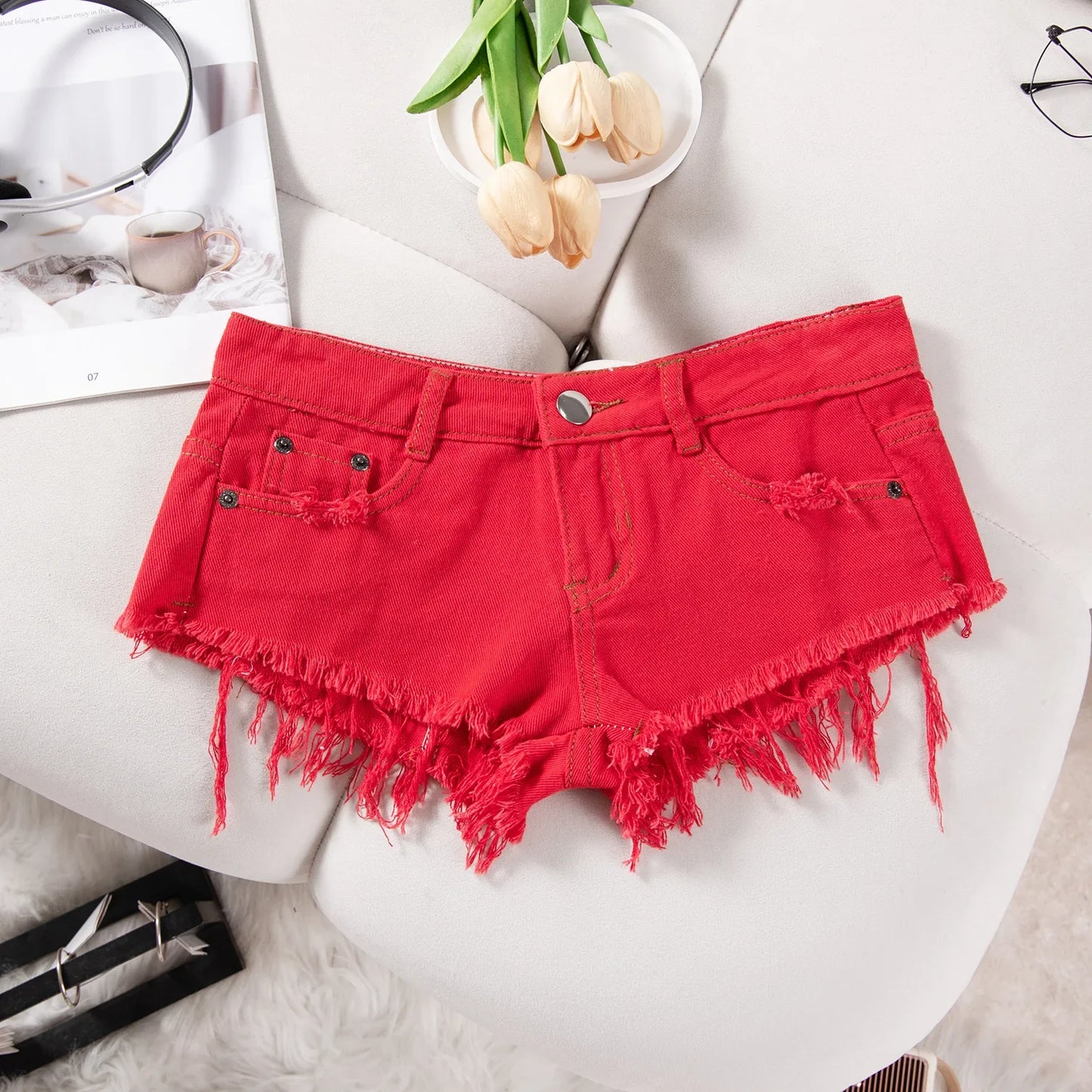26 New Summer Fashion Sexy Low Waist Ripped Women's Denim Shorts Hot Pants Jeans Booty Shorts