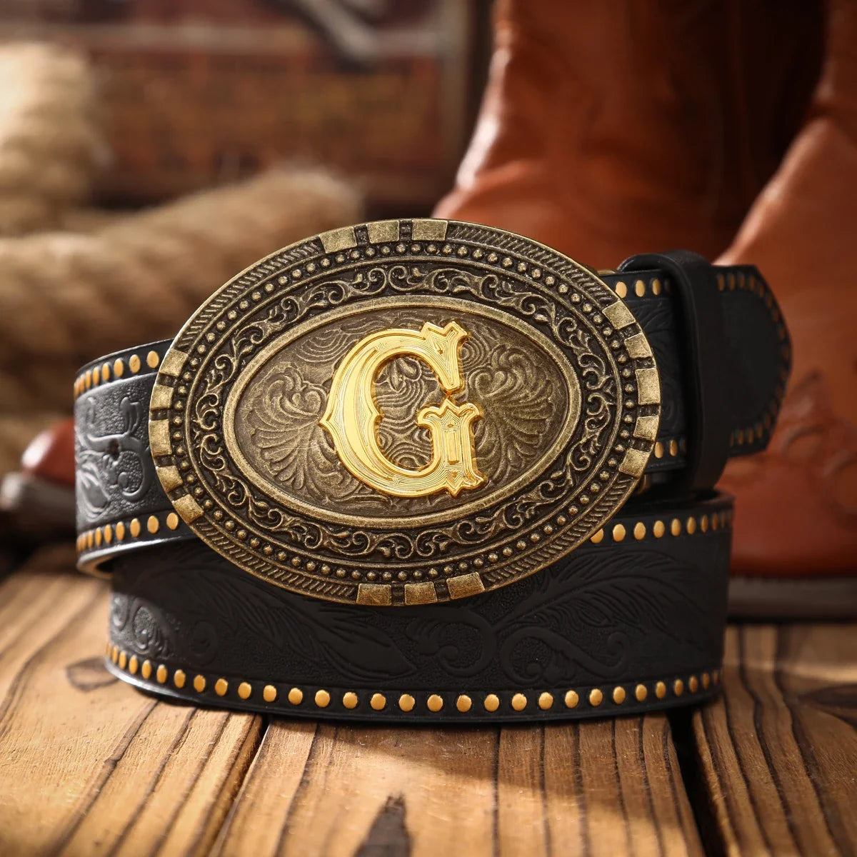 A Men's and Women's Casual Retro Belt Western Style! PU Leather Belt with Metal Buckle, Suitable for Daily Work Wear