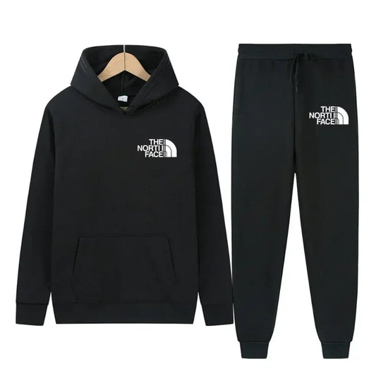 2025 Autumn-Winter Warmth-Resistant New Men's Sportswear - Sport Sweater, Hat-style Hooded Jogging Pants, Two-Piece Sport Set -