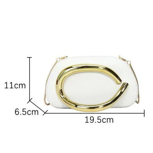 White/Blue Women Bag 2025 New Shoulder Handbag Korean Style Luxury Designer Mini Cross Body Bag High Quality Evening Lady Clutch