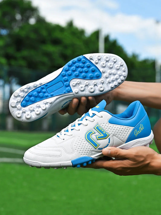 Fashionable sports style professional men's football shoes TF broken nail outdoor sports shoes effectively protect ankles