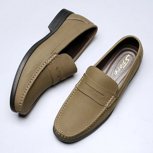 Men's New Style Business Formal Loafers Comfortable Breathable Office Casual Shoe Anti-Slip Outdoor Wear-Resistant Walking Shoes