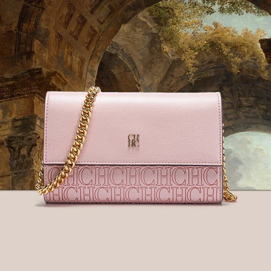 Classic Style Fashion Retro New Women's Crossbody Exquisite Craftsmanship Letters Printing Design Simple Versatile Chain Bag