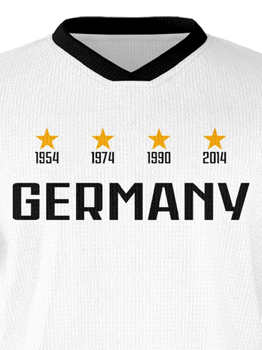 Custom Kids Soccer Jersey Germany Football Shirt with Personalized Name and Number School Team Club Training Jersey