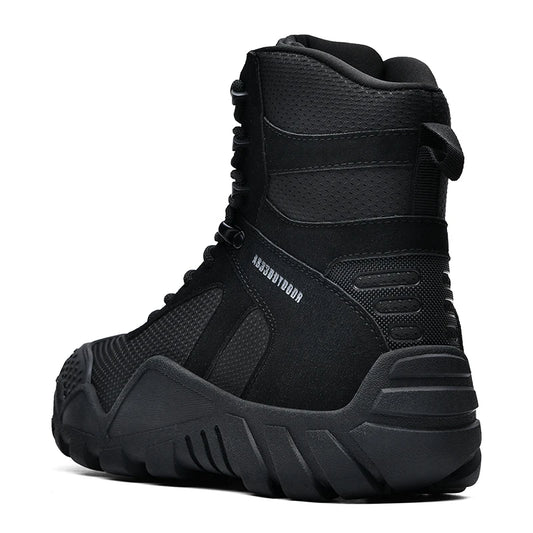 Outdoor High Top Mens Hiking Boots Waterproof Men Trekking Boots Hunting Sneakers Mountain Climbing Boots Botas Tacticas Hombre
