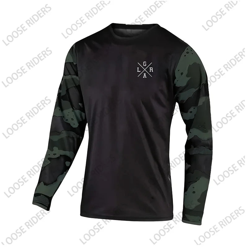 Loose Rider Men's MTB Shirt Off-Road Endurance Motorcycle Downhill Jersey BMX Mountain Bike Long-Sleeved Jersey