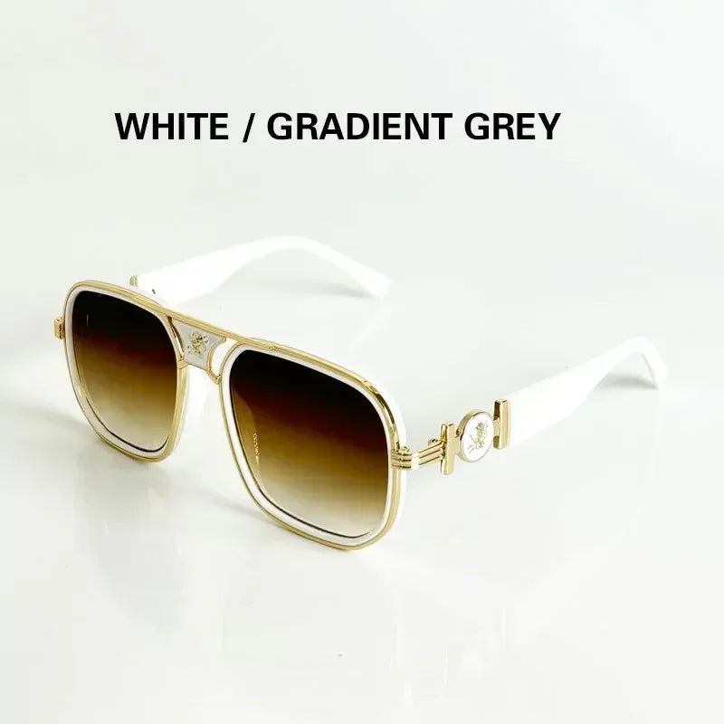 New Classic Fashion Metal Sunglasses for Men and Women Outdoor Travel Fishing Head Decorative Sun Glasses Lentes De Sol Mujer