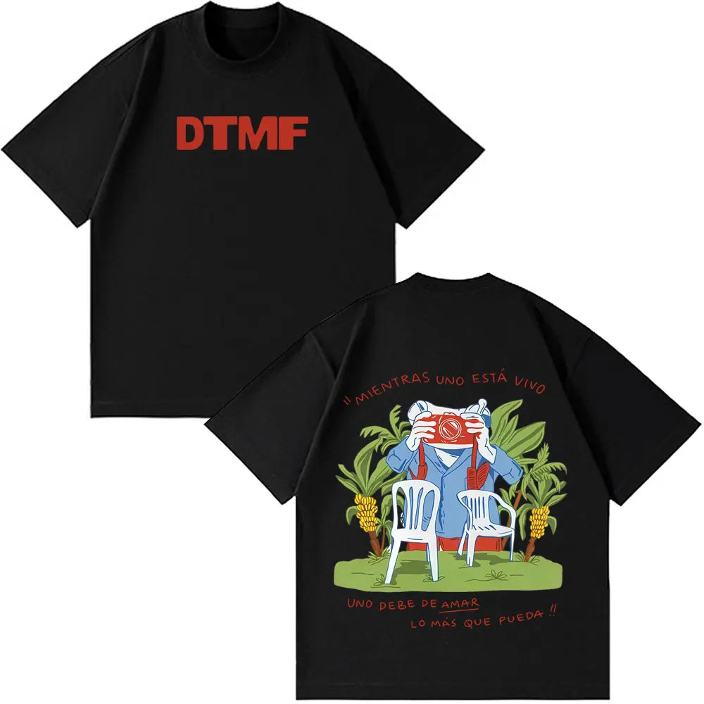 Rapper Bad Bunny Tour 2026 Print T Shirt Men Women Hip Hop Oversized T-shirts Summer Cotton Casual Aesthetic Trendy T-shirt