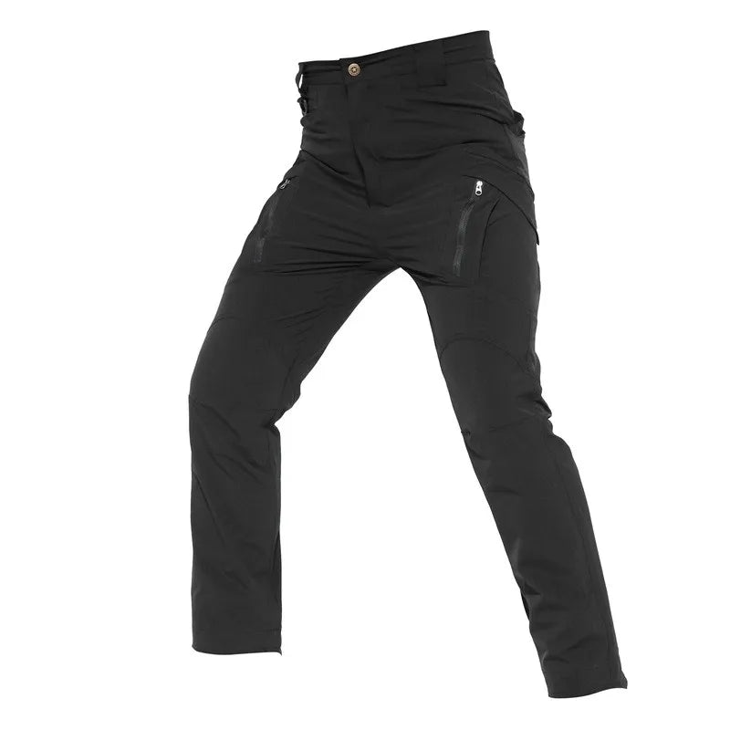 Outdoor Multi Pockets Cargo Pants Men Breathable Quick Dry Pants High Elastical Casual Spring Summer Loose Tactical Trousers Men