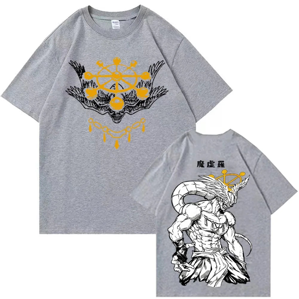 Anime Jujutsu-Kaisen Mahoraga T-shirt Man Woman Harajuku Short Sleeve O-neck Casual Shirt