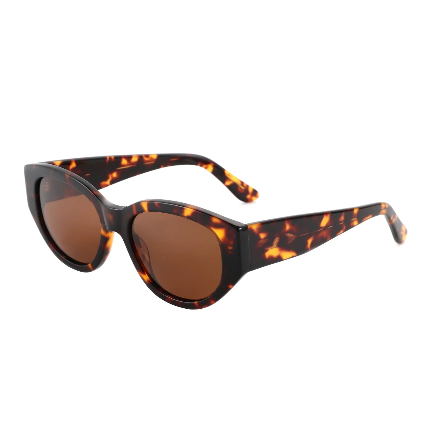 Women Butterfly Acetate Polarized Sunglasses Thick Frame UV400 Protection Sun Glasses Fashionable Ladies Shopping Gift