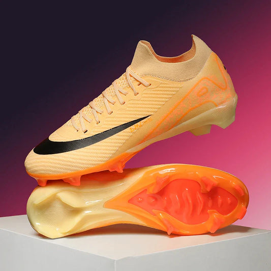 Childrens Football Shoes Anti Slip Wear-resistant FG Grass Training Sports Soccer Shoes for Teenager Futsal Court Football Boot