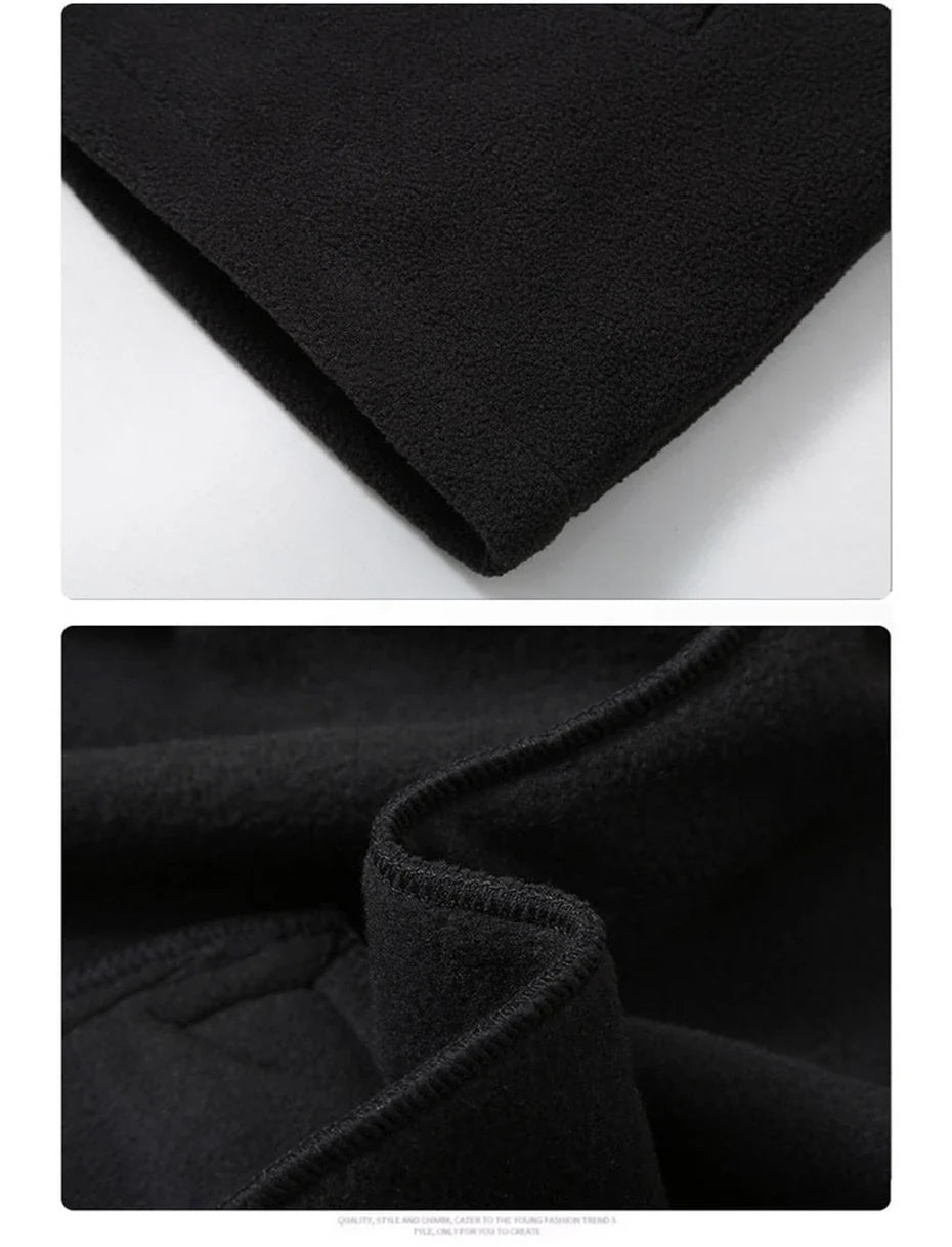 Solid Color Polar Fleece Jacket Men Winter Thcik Warm Fleece Jacket Coat Plus Size 12XL Fashion Casual Polar Fleece Coat Male