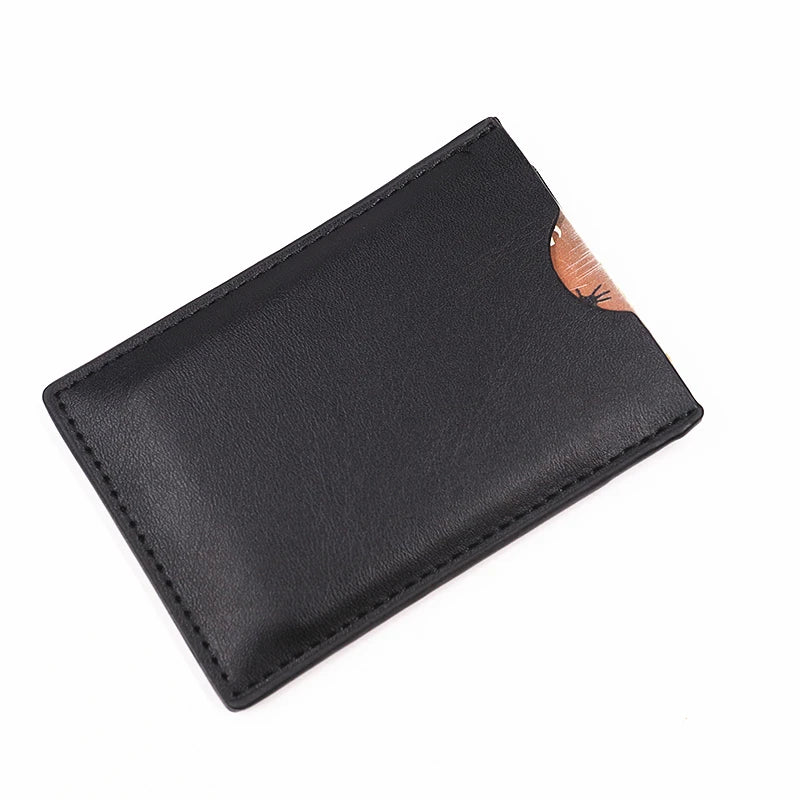 Portefeuille Bat ID pour hommes, étui porte-cartes fin en cuir avec découpe visage masque de super-héros, cadeau pour mari, adolescent, petit ami