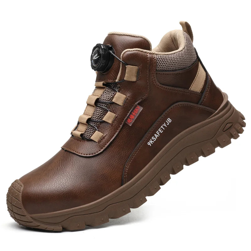 mens safety shoes waterproof work boots anti-slip plastic toe work shoes anti-puncture Safety sneakers man insulation shoes