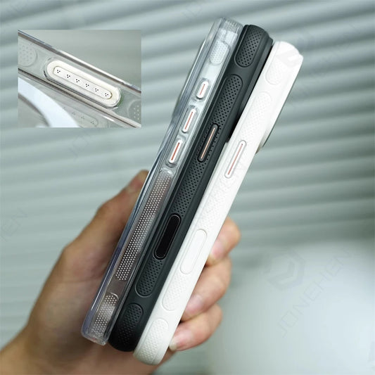 360° Rotation Ring Stand Magnetic Case For iPhone 13 14 15 16 17 Pro Max 16E Matte Military Shockproof Armor Cover For Magsafe