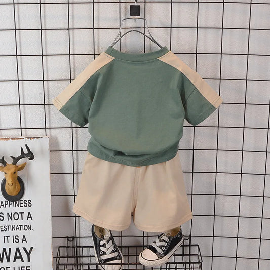 Summer Baby Boys Clothes Suits Fashion Children Letter T-shirts+Shorts 2Pcs/Sets Kids Clothing Casual Outfits Infant Tracksuit