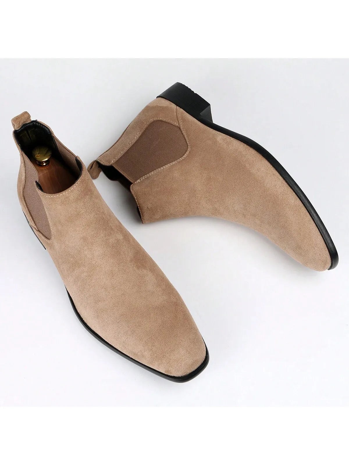 Men's Classic Double Elastic Chelsea Boots