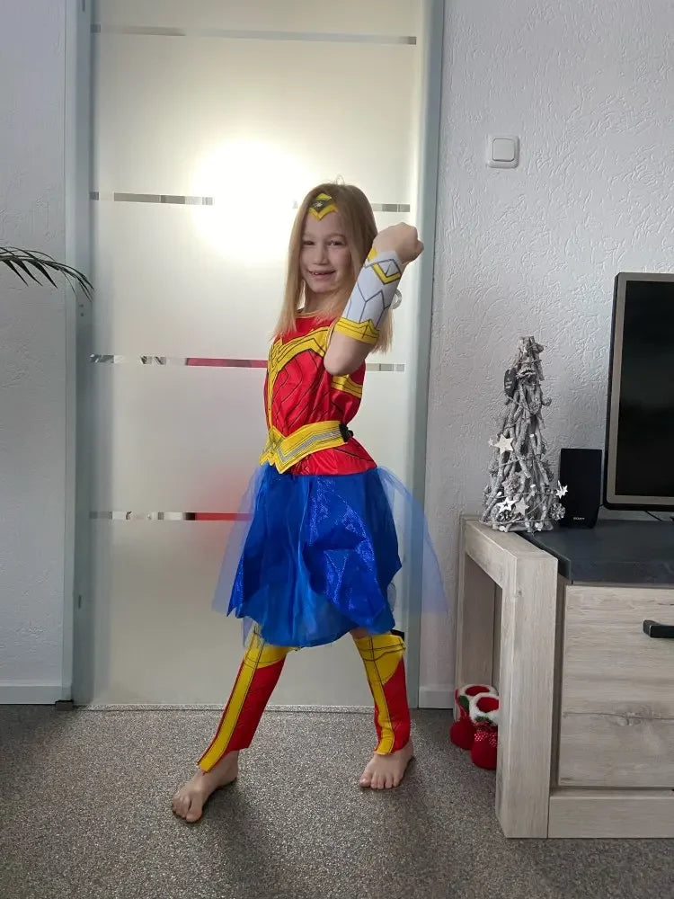 Anime Deluxe Dawn of Justice Wonder Woman Superhero Halloween Cosplay Fantasia Fancy Dress Costume Cosplay Costumes