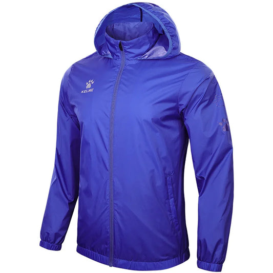 Men's Waterproof Jacket Windbreaker Soccer Training Lightweight Training Outwear Quick Dry Coat 8163WT1001