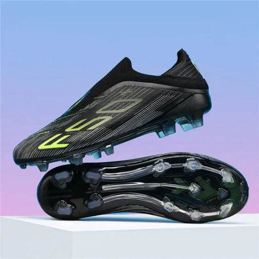 Men's High-Quality Non-Slip Football Boots High-Top Soccer Shoes Grass Cleats Futsal Sneakers for Indoor And Outdoor Matches