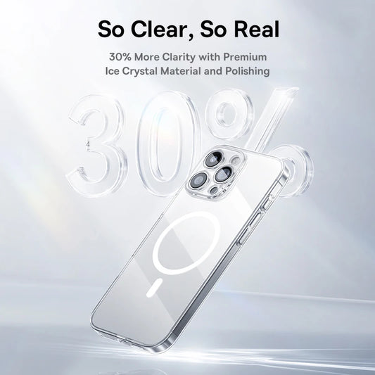 Magnetic Case for iPhone 17 16 15 14 Pro Max for MagSafe Wireless Charging PC Case for iPhone 13 12 11 Pro Max Funda Case