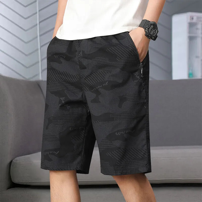 Mens Light Weight Sweat Shorts Oversized Casual Cotton Cargo Shorts Elastic Waist Drawstring Lounge Athletic Short with Pockets