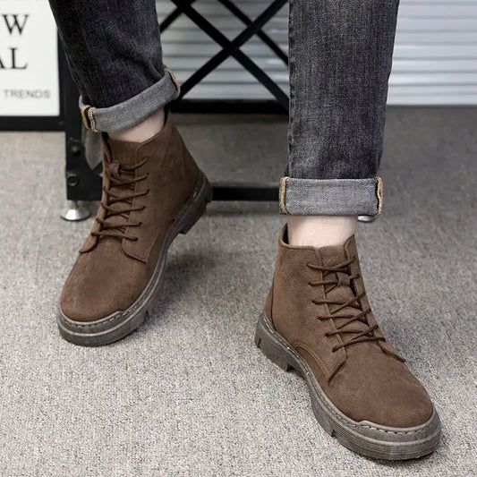 New Casual Trendy 2025 Male Shoes Comfortable Designer Original Deals Low Price Non Slip Footwear Cheap Fashion Y2k Men's Boots