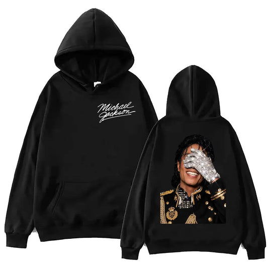 90's Classics Michael Jackson Hoodie Gothic Fashion Vintage Hooded Sweatshirts Men Women Punk Clothing Rock Pullovers Streetwear
