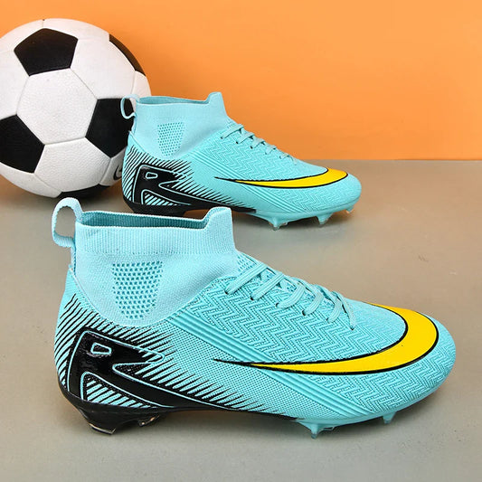 Men Football Boots Professional Soccer Cleats Non Slip Resistant Training Shoes Outdoor Match Sneakers Adult Teenagers Athlete