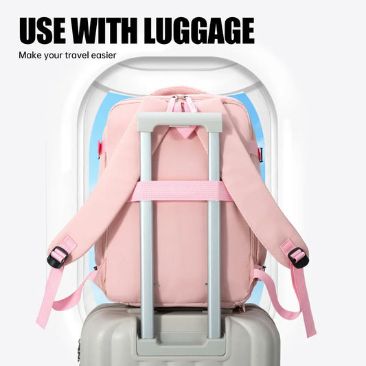 Cross-Border Travel Backpack for Men and Women, Large Capacity Shoe Compartment Luggage Bag, Computer Business Bag, Student School Bag, Commuting Bag